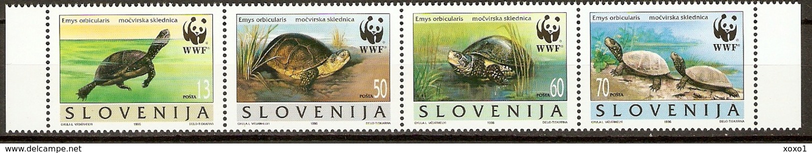 Slovenia 1996  Mi.No. 131 - 134  Slowenien  Turtles Reptiles  WWF   4v  MNH**  3,50 € - Tartarughe