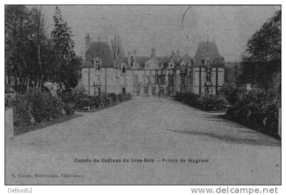 CHÂTEAU DE GROS -  BOIS Façade - Prince De Wagram - Chateau De Grosbois