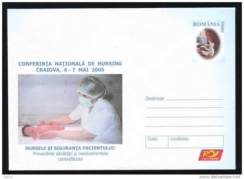 NURSING CONFERINCE 2005  Entier Postal Stationery Cover, ROMANIA. - Disease