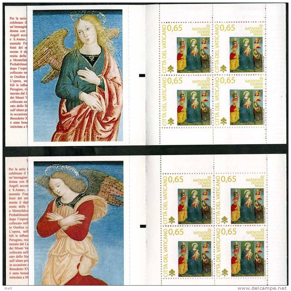 2009 Vaticano Coppia Libretti Natale - Booklets