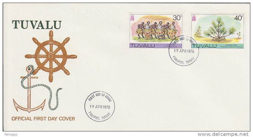 Tuvalu-1978 Definitive 40c And 30c FDC - Tuvalu