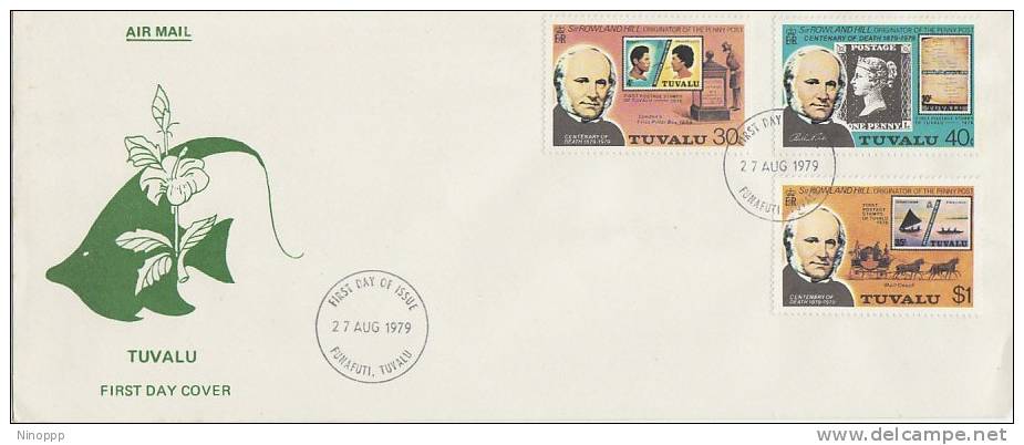 Tuvalu-1979 Rowland Hill Death Centenary FDC - Tuvalu