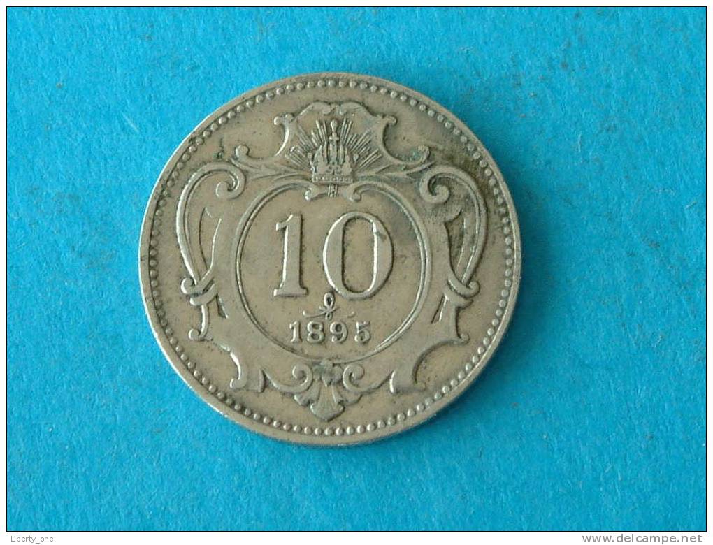 1895 - 10 HELLER / KM 2802 ( For Grade, Please See Photo ) !! - Oostenrijk