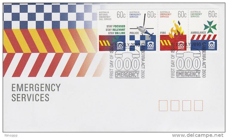 Australia-2010 Emergency Services   FDC - FDC