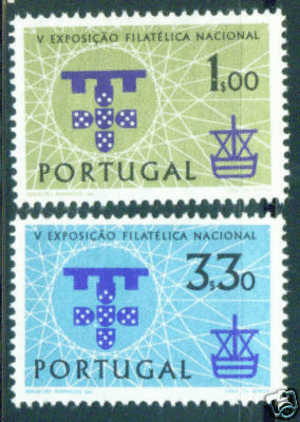 Portugal 1960  5th Natl Phiatelic Exhibition Arms Of Lisbon And Symbolic Ship 5ª Exp Filatélica Nacional MH - Other & Unclassified