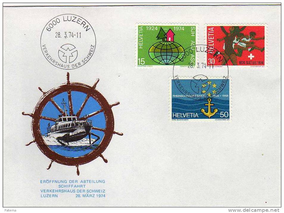 Carta, LUZERN 1974  (Suiza), Cover, Letter, Lettre - Brieven En Documenten