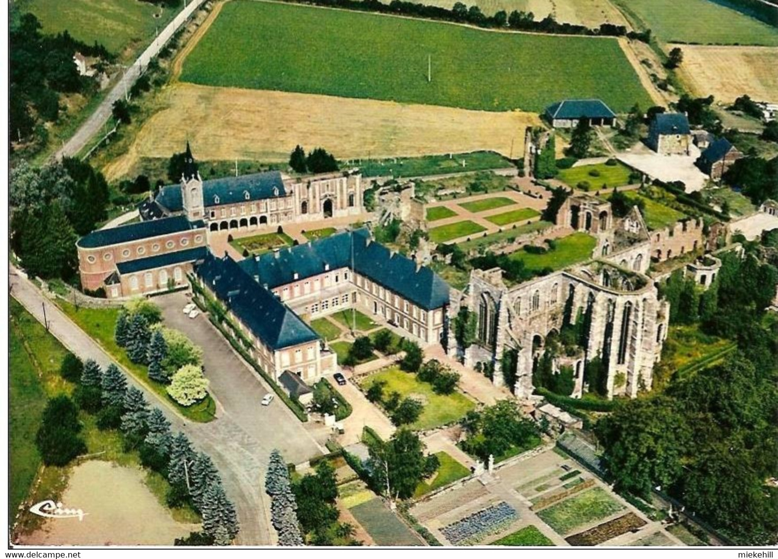 THUIN-ABBAYE D'AULNE- GOZEE-vue Aérienne - Thuin