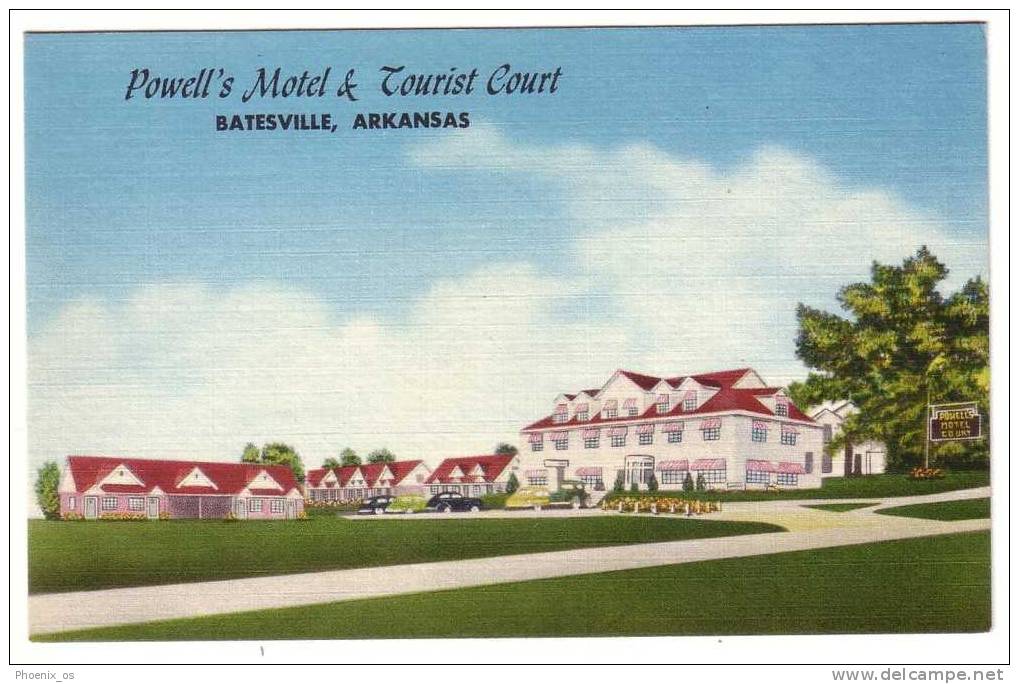 UNITED STATES - Batesville, Powell's Motel & Tourist Court, No Stamps - Altri & Non Classificati