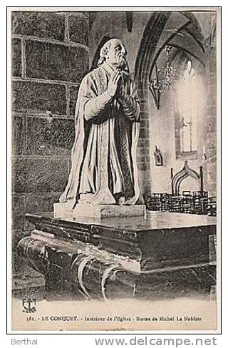 29 LE CONQUET - Interieur De L Eglise - Statue De Michel Le Nobletz - Le Conquet