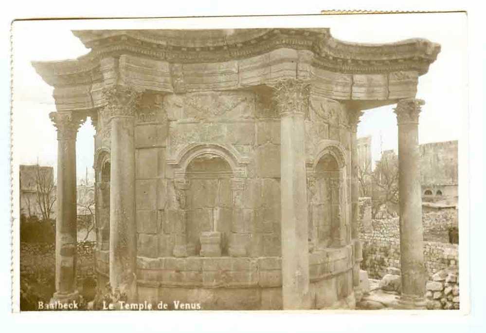 3812 Baalbeck - Le Temple De Venus (beautiful Photo Postcard With 3 Stamps In Perfect Conditions) - Libano