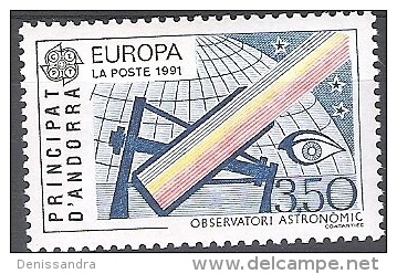 Andorre Français 1991 Yvert 403 Neuf ** Cote (2015) 14.00 Euro Europa CEPT Observatoire Astronomique - Neufs