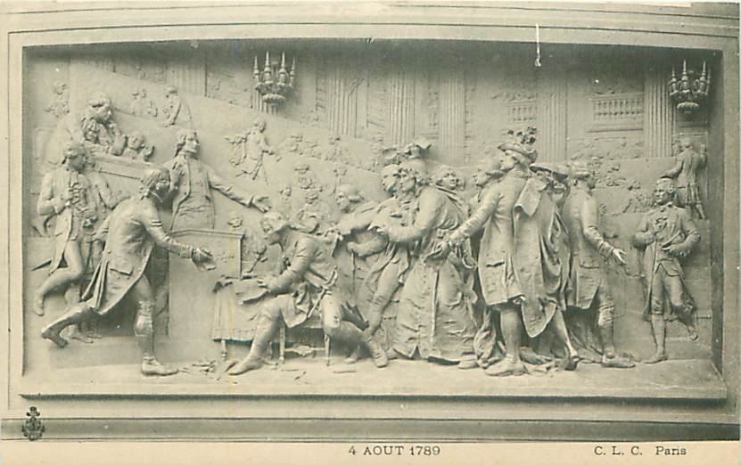 4 AOUT 1789 (C.L.C. Paris) - Sculptures