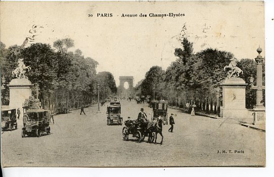 CPSM 75- PARIS.-.Avenue Des Champs-Elysées-Juill-337 - Transport Urbain En Surface