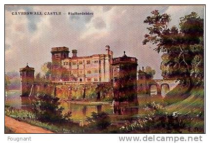 ANGLETERRE:STAFFORDSHIRE:     Caverswall  Castel.~1919.Carte Couleur Non écrite.(F.B.) - Other & Unclassified
