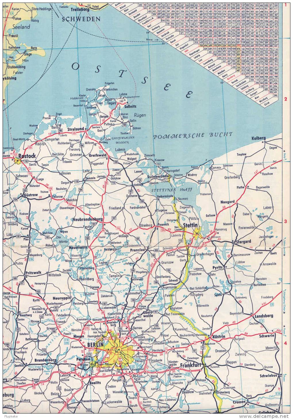 Carte Esso Deutschland 1959 - Kaarten & Atlas