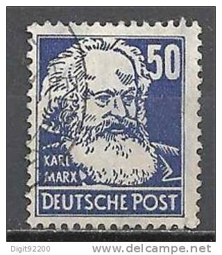 1 W Valeur Oblitérée, Used - ALLEMAGNE - MARX - DDR * 1948 - Mi 224 - N° 751-10 - Karl Marx