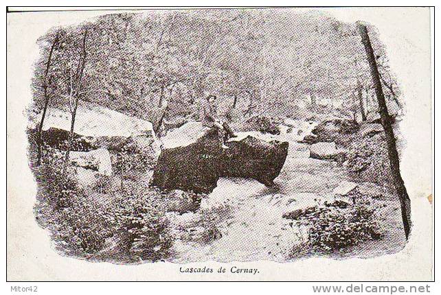 318-Cascades De Cernay-Haut Rhin-France-Animè-1890-1900-Nouveau. - Cernay