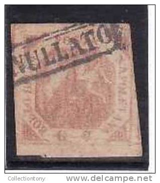 1858 - A.S.I. NAPOLI -  USATO - N.7 III TAVOLA - VAL.CAT. 25.00€ - Naples