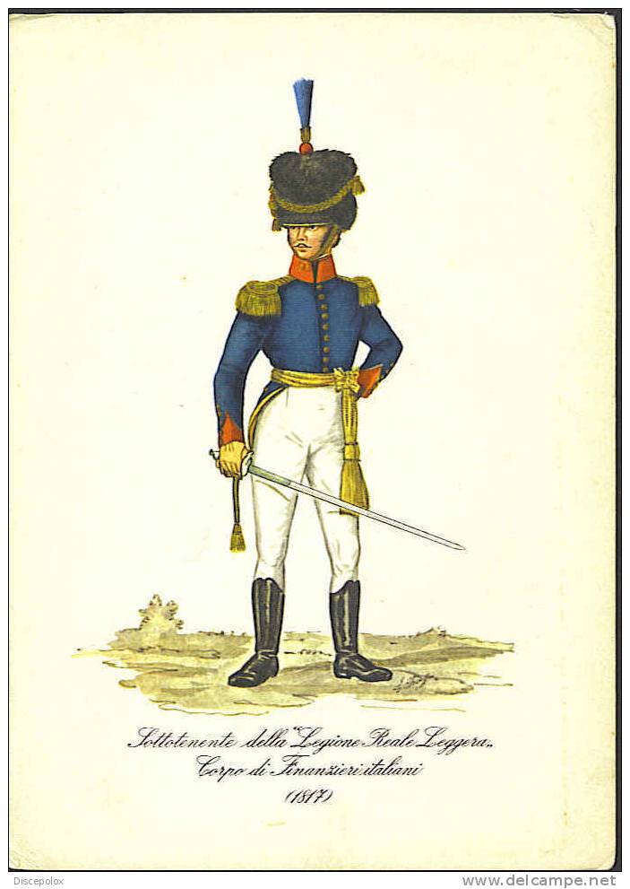 B595 Sottotenente Della Legione Reale Leggera - Corpo Di Finanzieri Italiani 1817 - Militaria - Uniformi