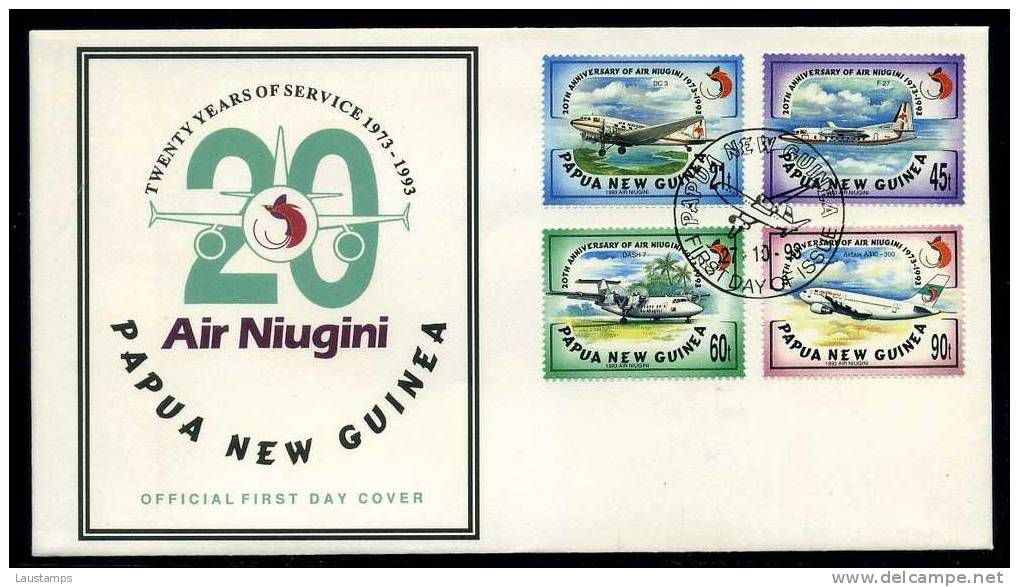 Papua New Guinea 1993 Air Niugigi FDC - Papouasie-Nouvelle-Guinée