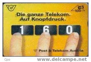 # AUSTRIA 213 Telekom Service 106 Landis&gyr 08.98 Tres Bon Etat - Oesterreich