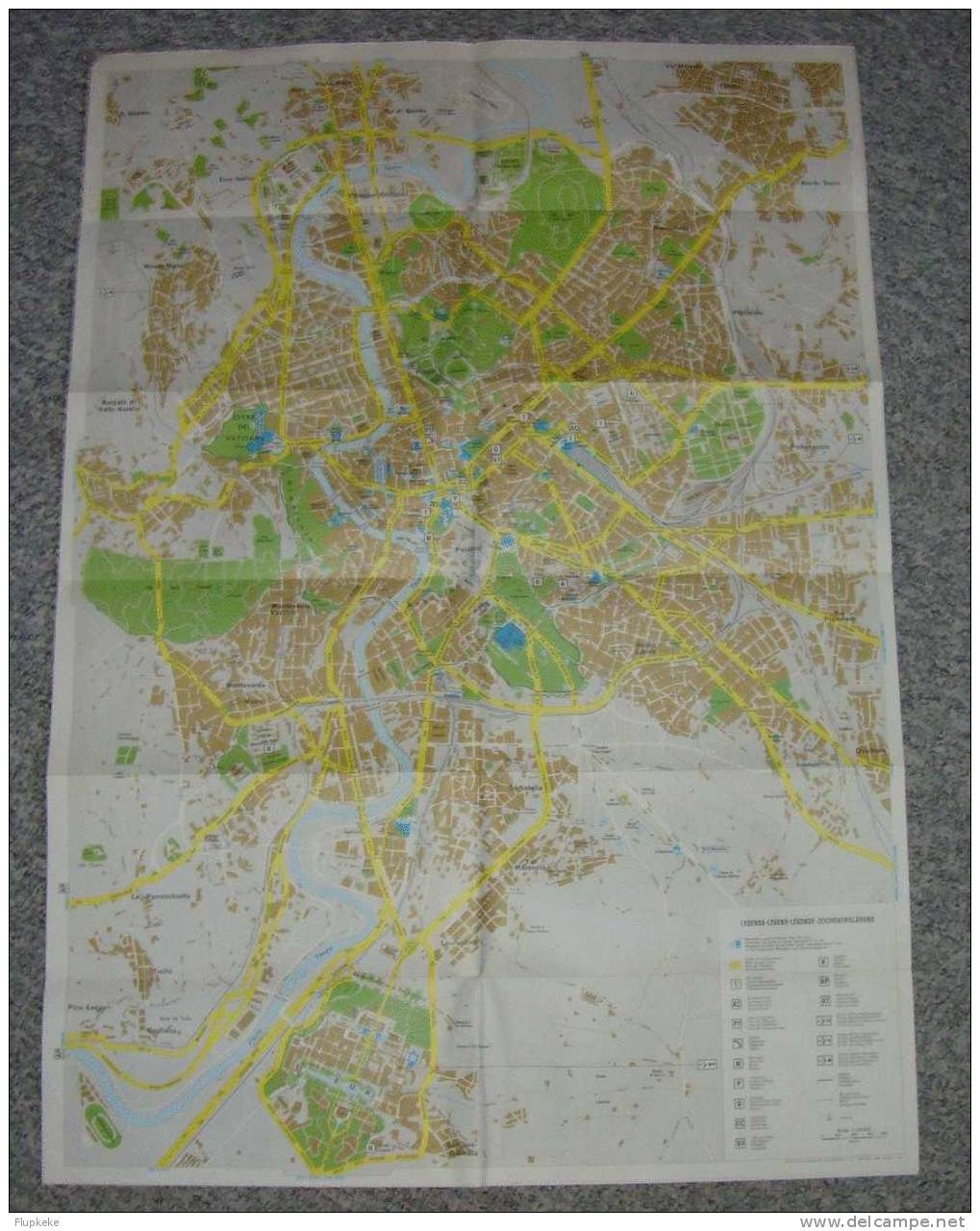 Carte Topographique Roma 1970 - Maps/Atlas