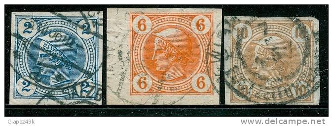 AUSTRIA  - GIORNALI   1899  -  Testa Di MERCURIO  N. 12 , 13 , 14  Us. - Cat. 5,00  -  Lotto N. 48 - Dagbladen