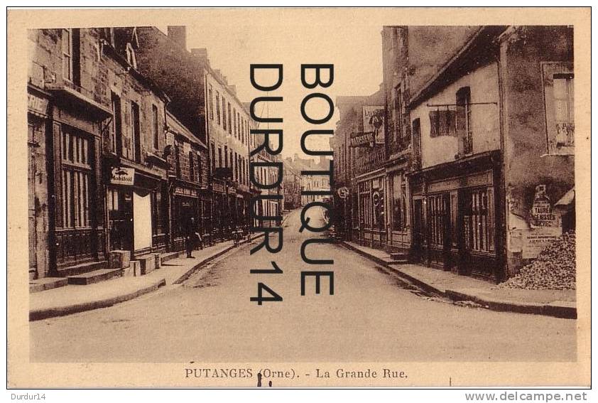 PONT-ECREPIN-PUTANGES ( Orne)  La Grande Rue (pm Commerces...) - Putanges