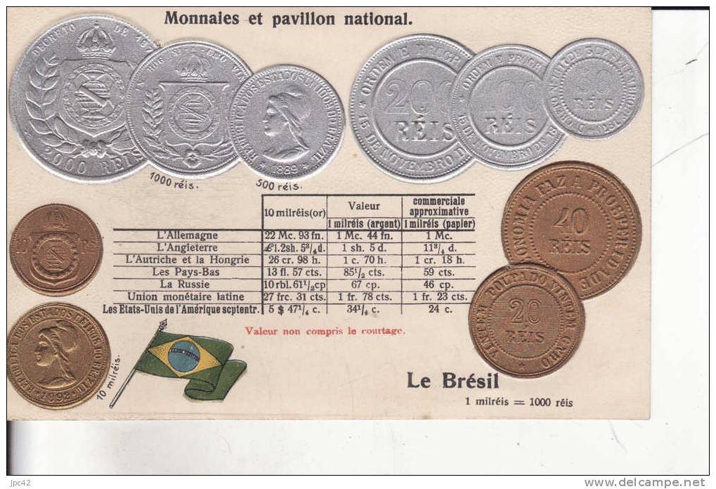 Bresil - Monnaies (représentations)