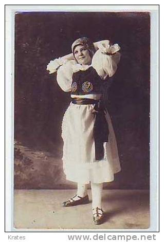 Postcard - National Costumes (Croatia) - Unclassified