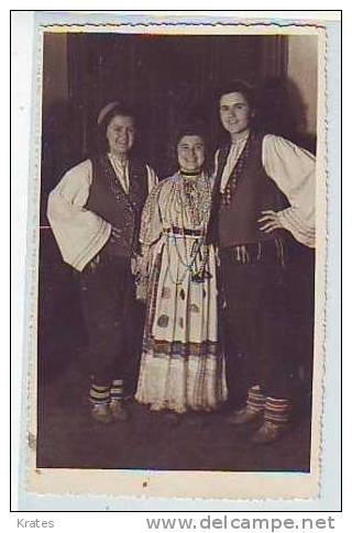 Postcard - National Costumes (Croatia) - Unclassified