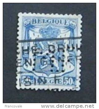 Belgio Perfin MF 50c Lion - 1934-51