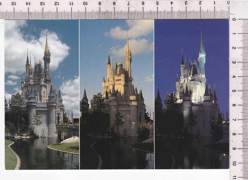 As Day Tums Into Nigjt  WALT DISNEY  WORLD'S MAGIC KINGDOM, CINDERELLA CASTLE Undergoes A Magical Formation - Disneyworld