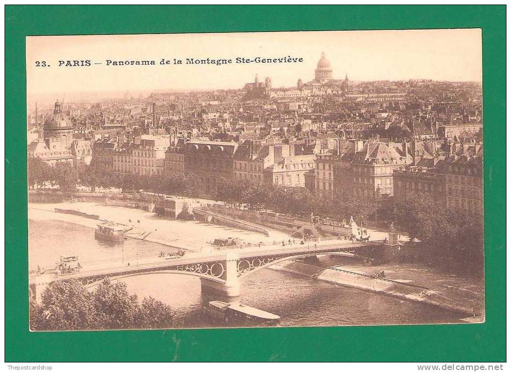 CPA 75 PARIS  AB PARIS No.23 PANORAMA DE LA MONTAGNE STE-GENEVIEVE VOYEZ LES AUTRE PARIS CARTES POSTALE - Autres & Non Classés