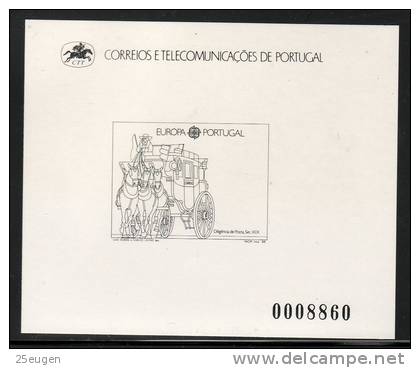 PORTUGAL 1988 EUROPA CEPT  BLACK & WHITE PROOF MNH - 1988