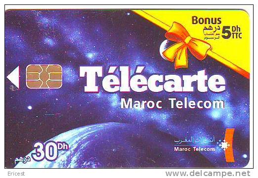 - MAROC TELECARTE 30 BONUS 5 VALIDITE 05/05 ETAT COURANT - Marokko