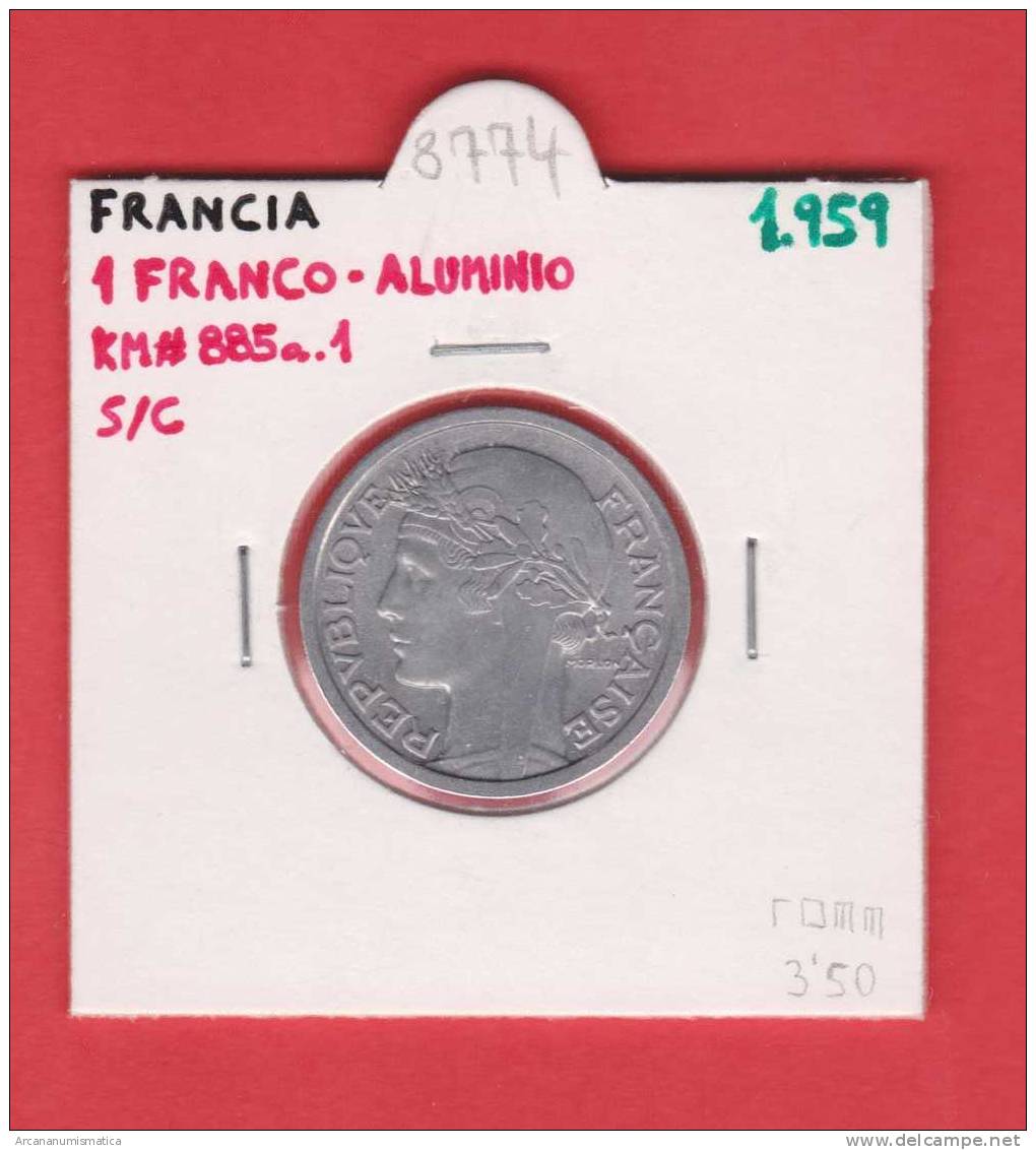 FRANCIA  1  FRANCO   1.959  AL  KM#885a.1   SC/UNC   DL-8774 - Otros & Sin Clasificación