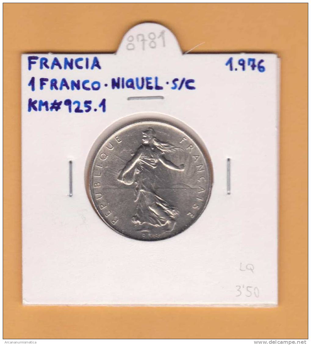 FRANCIA  1  FRANCO   1.976  NIQUEL  KM#925.1   SC/UNC   DL-8781 - Otros & Sin Clasificación