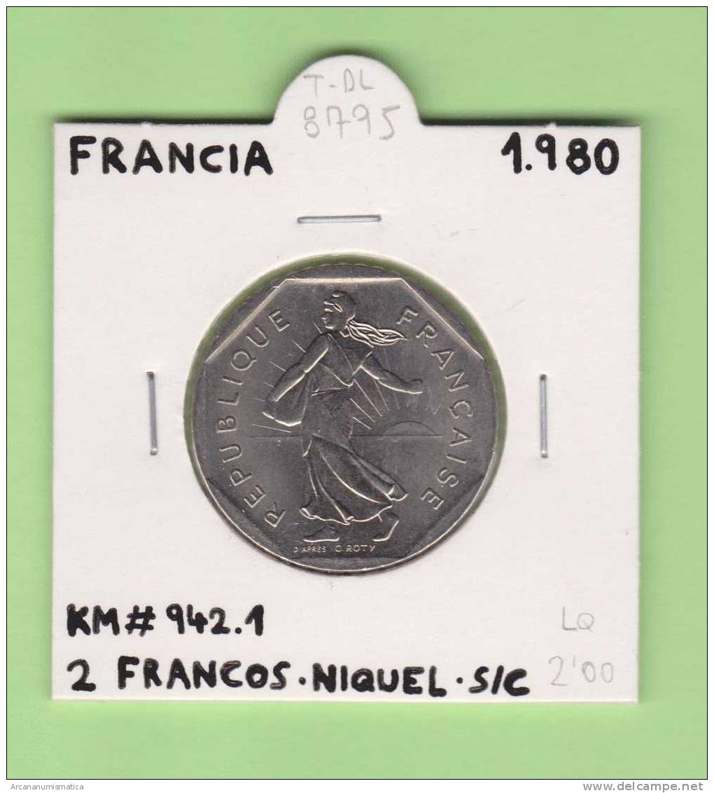 FRANCIA  2  FRANCOS   1.980   NIQUEL  KM#942.1   SC/UNC      DL-8795 - Otros & Sin Clasificación