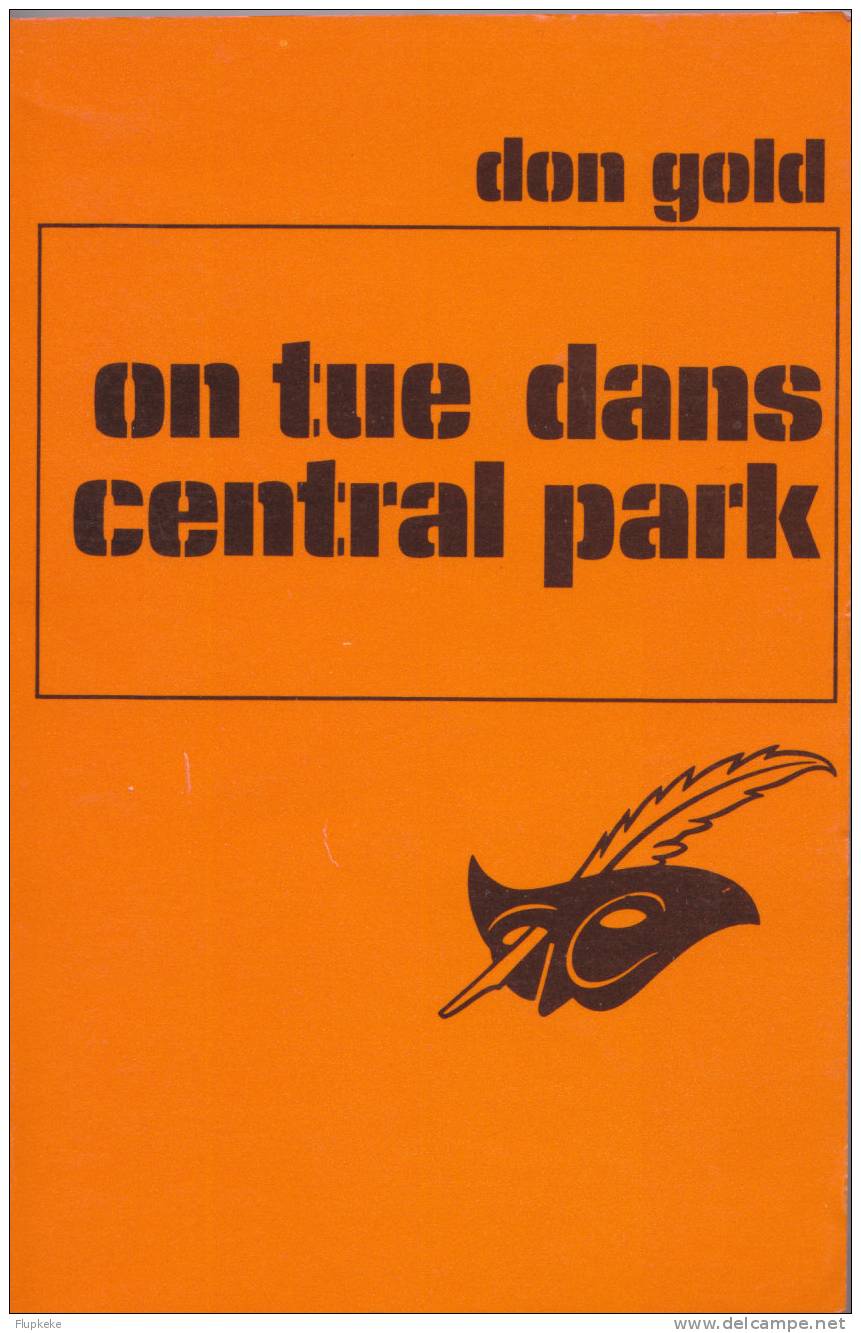 Le Masque 1613 Champs-Elysées On Tue Dans Central Park Don Gold 1980 - Le Masque