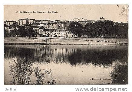 33 LA REOLE - La Garonne Et Les Quais - La Réole