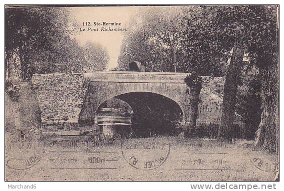 85 VENDEE. SAINTE HERMINE. LE PONT RICHAMBEAU - Sainte Hermine