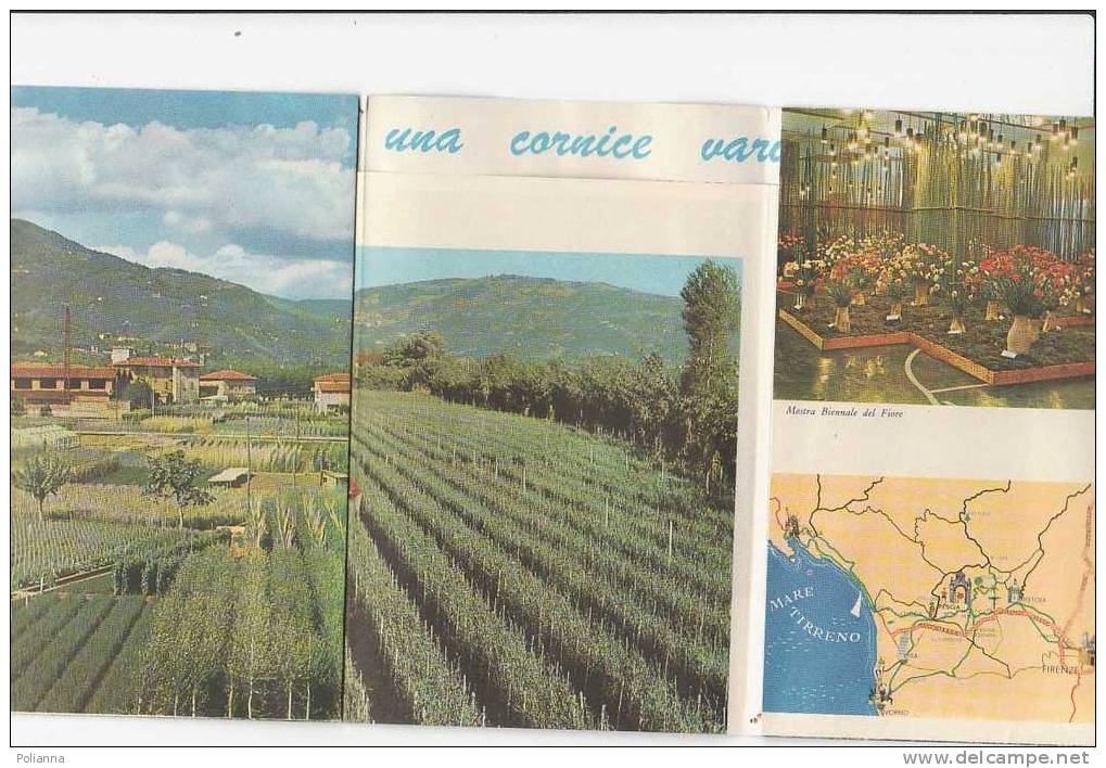B0065 Brochure Pubblicitaria PESCIA Valle Dei Fiori  Anni ´60/Vellano/Collodi, Giardino Garzoni - Tourisme, Voyages