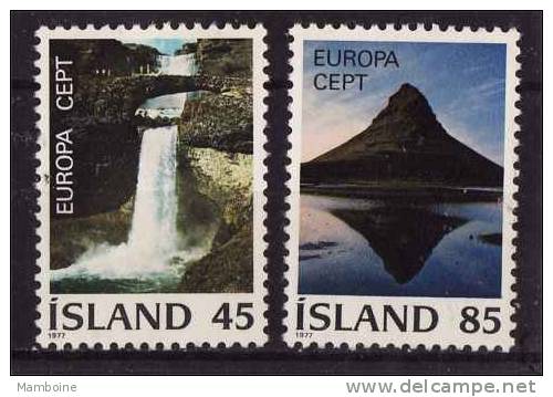 Islande   EUROPA 1977  N  475 . 76   Neuf  X .(trace De Charn...) - 1977