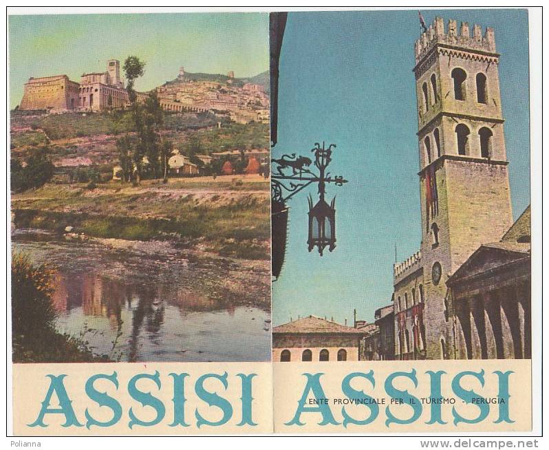 B0070 Brochure Pubblicitaria ASSISI  E.N.T Perugia  Anni ´60 - Turismo, Viaggi