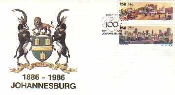 RSA 1986 Cover Johannesburg 100 Years Mint # 1517 - Lettres & Documents