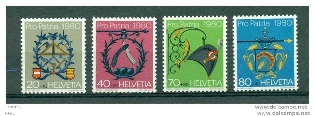SUISSE.1980.PRO PATRIA .YVERT  N°1106-1109 - Unused Stamps