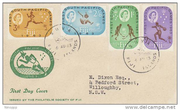 Fiji-1963 First South Pacific Games FDC - Fidji (1970-...)