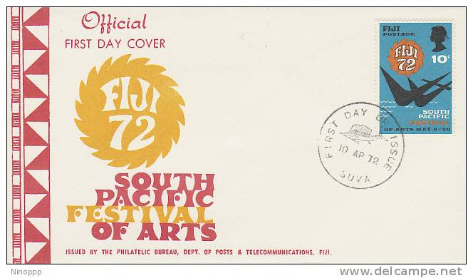 Fiji-1972 South Pacific Festival Of Arts Official FDC - Fiji (1970-...)