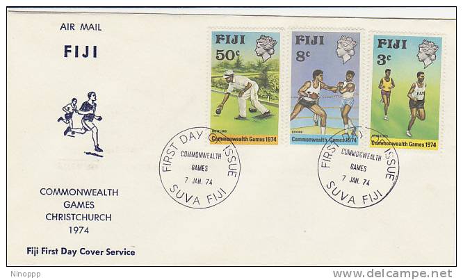 Fiji-1974 Commonwealth Games Fiji FDC Service - Fidji (1970-...)
